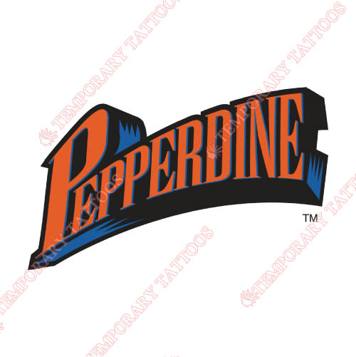 Pepperdine Waves Customize Temporary Tattoos Stickers NO.5884